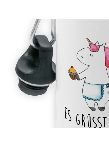 Mr. & Mrs. Panda Kindertrinkflasche Einhorn Muffin mit Spruch in Weiß