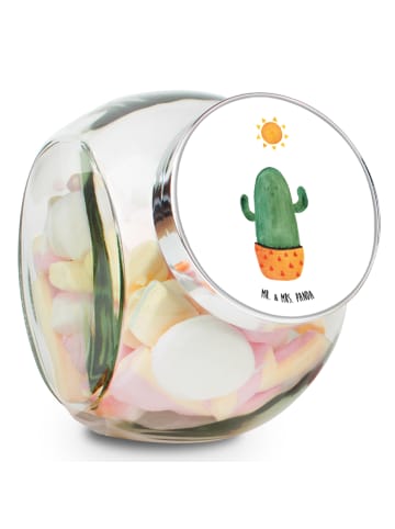 Mr. & Mrs. Panda Kaffeedose Kaktus Sonne ohne Spruch in Weiß