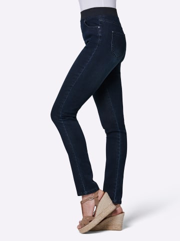 creation L Baumwoll-Lyocell-Jeans in dark blue