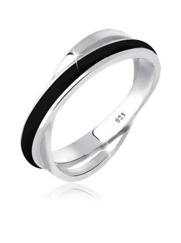 Elli Ring 925 Sterling Silber in Schwarz