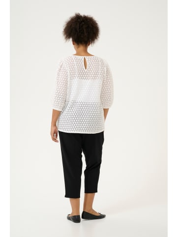 KAFFE curve Langarm-Bluse KClorena in Chalk