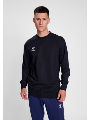 Hummel Sweatshirt Regular Fit Sweatstoff Rundhalsausschnitt in Schwarz-2