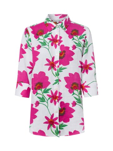 Marie Lund Leinenbluse Rihab in pink weiß - 0041