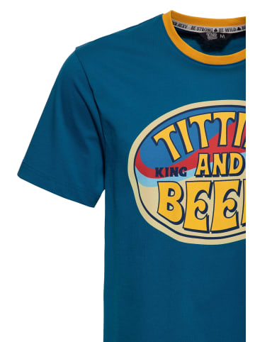King Kerosin King Kerosin T-Shirt Titties & Beer in blau