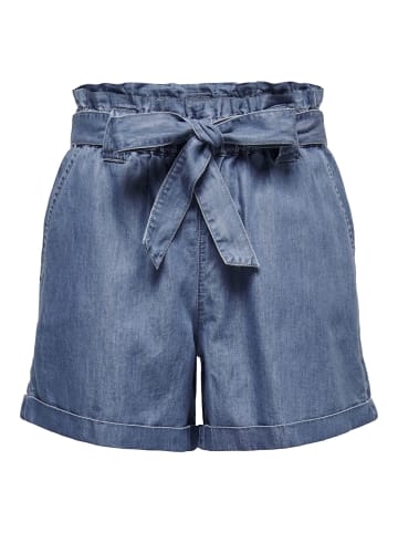 ONLY Shorts Bermudas Jeans-Shorts Seitentaschen Gürtel in Blau-3
