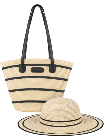 Janice Damen Sonnenhut und Handtasche Copiapo und Coyhaique in Natur