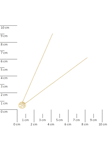 Luigi Merano Kette Mit Anhänger Lebensbaum in Gold