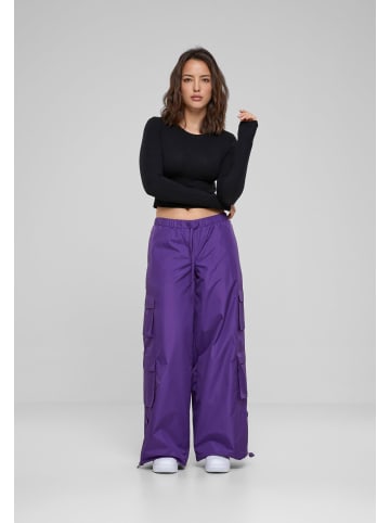 Urban Classics Urban Classics Damen Ladies Ripstop Double Cargo Pants in realviolet
