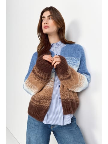 Rich & Royal Strickhülle in blau braun - 0001