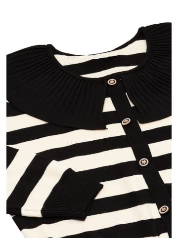 faina Women Cardigan in Schwarz Weiss