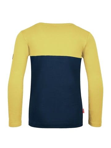 Trollkids Longsleeve "Bergen" in Marineblau/Dunkelgelb