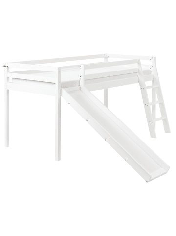 Beliani Hochbett STAPLE in Weiß - (W) 227 x (H) 110 x (L) 208 cm