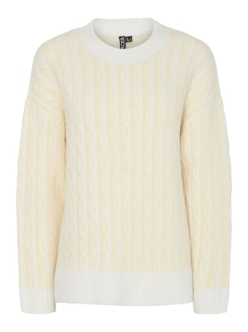 Pieces Strickpullover in French Vanilla