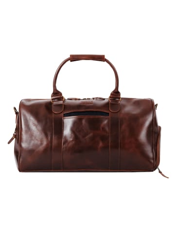 Buckle & Seam Collin Weekender Reisetasche Leder 48 cm in brown