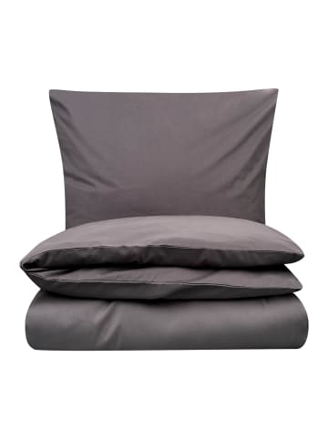 MELA Perkal Bettwäsche Set Style MAJULI in basalt grau