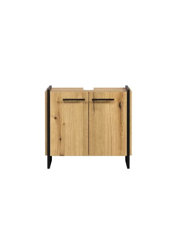 CALICOSY Waschbeckenunterschrank ELLIE in Helles - (W)60 x (H)56 x (L)34 cm
