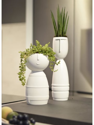 Goebel Vase "Günther" Studio 8 Vultus 41 cm weiß in weiß