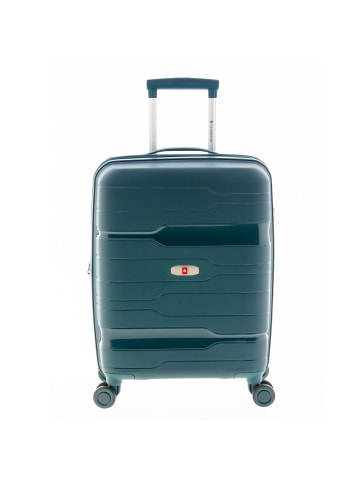 Gladiator 3800 4 Rollen Kabinentrolley 55 cm mit Dehnfalte green forest