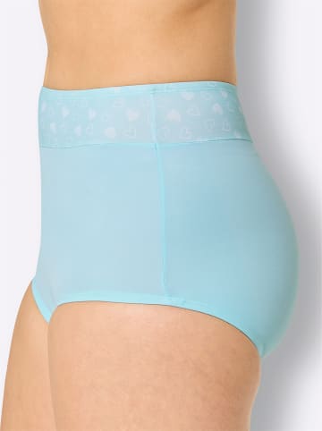 WITT WEIDEN Taillenslip in 2x mint-weiß-bedruckt + 1x mint