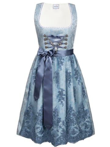 Edelnice Midi Dirndl 2-teilig Cloé in hellblau