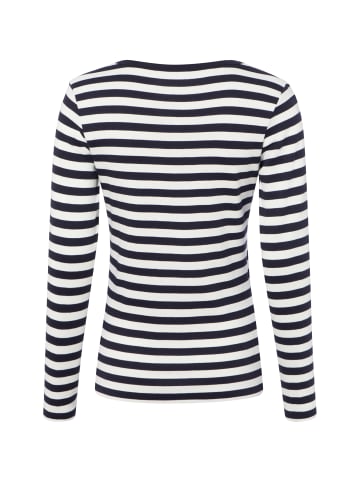 brookshire Langarmshirt in marine weiß