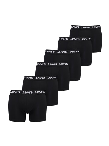 Levi´s Boxershort 6er Pack in Schwarz