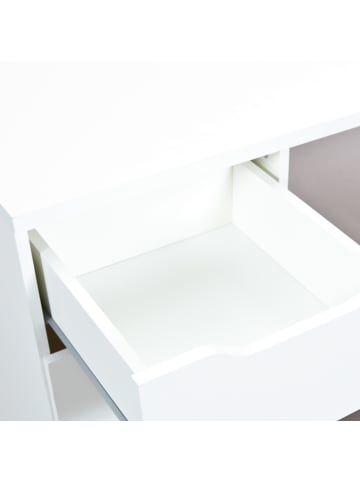 ebuy24 Schreibtisch Wung Weiß 115 x 55 cm