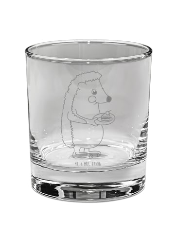Mr. & Mrs. Panda Tumbler-Glas Igel Kuchenstück ohne Spruch in Transparent