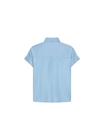 Camel Active Halbarmbluse in Bleached Blue