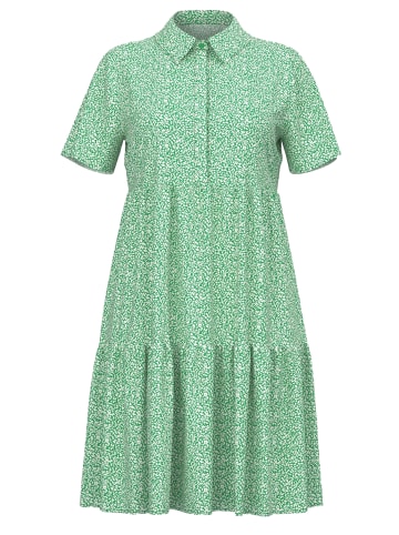 JACQUELINE de YONG Lockeres Mini Print Kleid Blusen Kurzarm Dress JDYPIPER in Grün