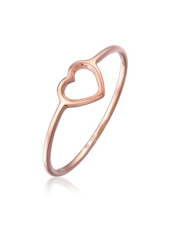 Elli Ring 750 Rosegold Herz in Rosegold