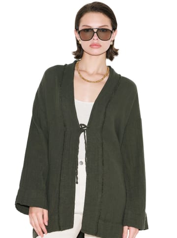 MANUKA Blouse in Dunkelgrün