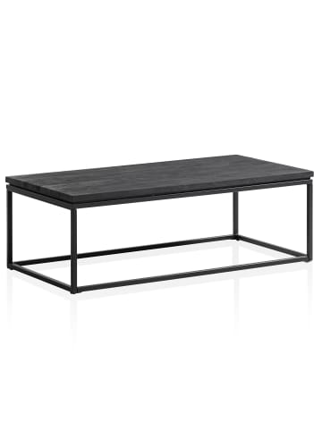 KADIMA DESIGN Couchtisch 120x60x40 cm Mango Massivholz / Metall Sofatisch