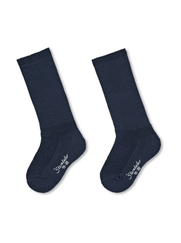 Sterntaler Kniestrümpfe 2er-Pack uni in marineblau