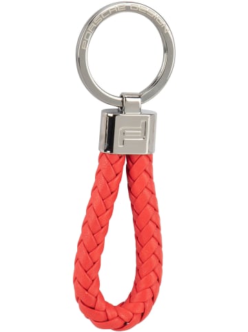 Porsche Design Schlüsseletui Keyring Leather Cord in Lava Orange