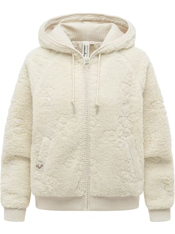 ragwear Plüschjacke Taliana Emboss Y in Ecru