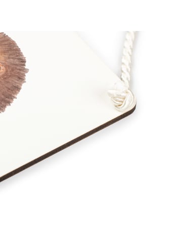 Mr. & Mrs. Panda Schild Hase Igel ohne Spruch in Weiß