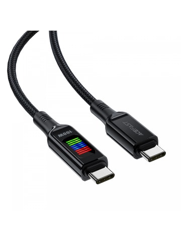 COFI 1453 USB-C USB-C 100 W 1,2 m Kabel mit Display in Schwarz