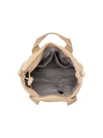 Prato SC05 zeitlose Handtasche aus Breitcord in light beige