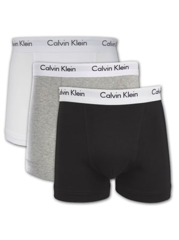 CALVIN KLEIN UNDERWEAR Calvin Klein Boxershorts 3er Pack Classic Fit in Schwarz / Weiß / Grau