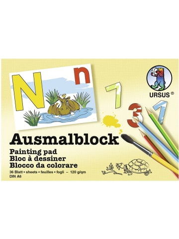 Buntpapierfabrik Ludwig Bähr Ausmalblock A6 36 Blatt sortierte Motive