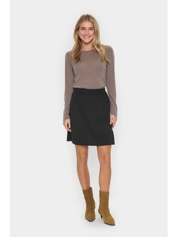 SAINT TROPEZ Rock MilaSZ Gerade Passform in Black