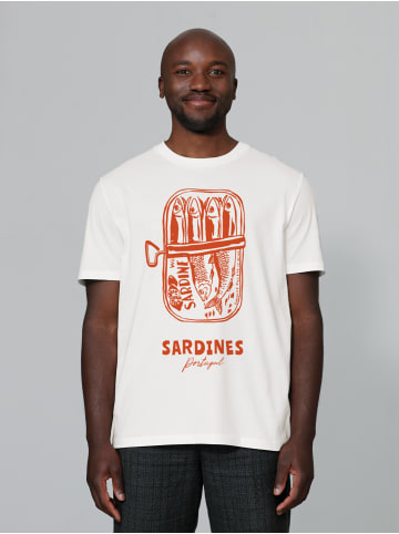 wat? Apparel T-Shirt Sardines Portugal in Off White