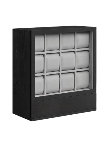 SONGMICS Uhrenbox Anicia in Schwarz - (B)30 x (H)33.2 x (T)15.5 cm