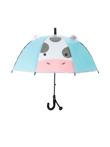 Yuhu Kinder Regenschirm Kuh Transparent Automatik ab 3 Jahren in Mehrfarbig