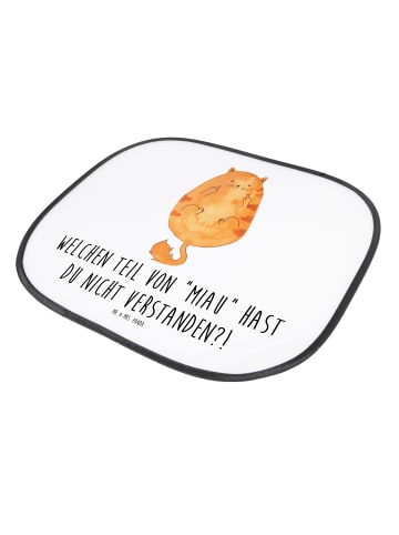 Mr. & Mrs. Panda sonnenschutz fenster Katze Mittelfinger mit Spruch in Weiß