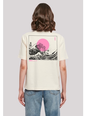 F4NT4STIC Everyday T-Shirt Kanagawa Wave in Whitesand