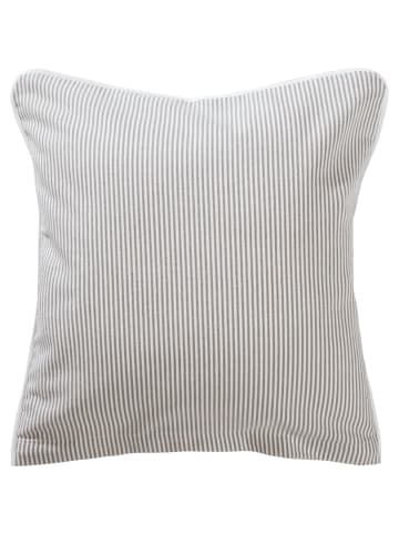 Erwin Müller Edel-Flanell Kuschelkissenbezug in silber-weiß