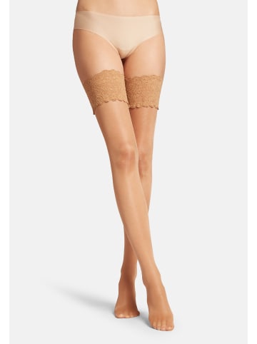 Wolford Stay-up Satin Touch 20 DEN in Gobi