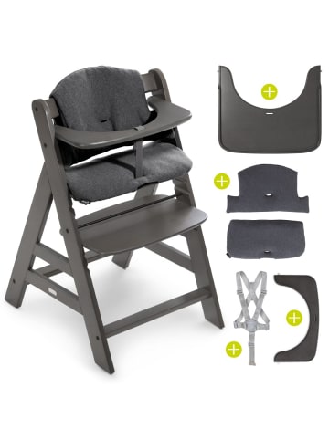 Hauck Hochstuhl Alpha Charcoal Selectline - im in braun,schwarz